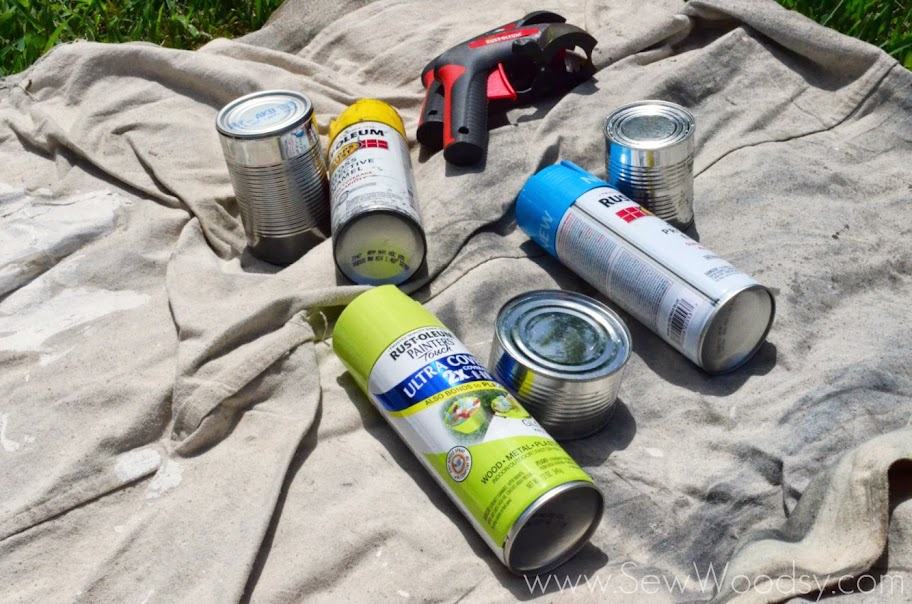 Aluminum Can Succulent Garden via gruro.com #LifeForLess #pmedia
