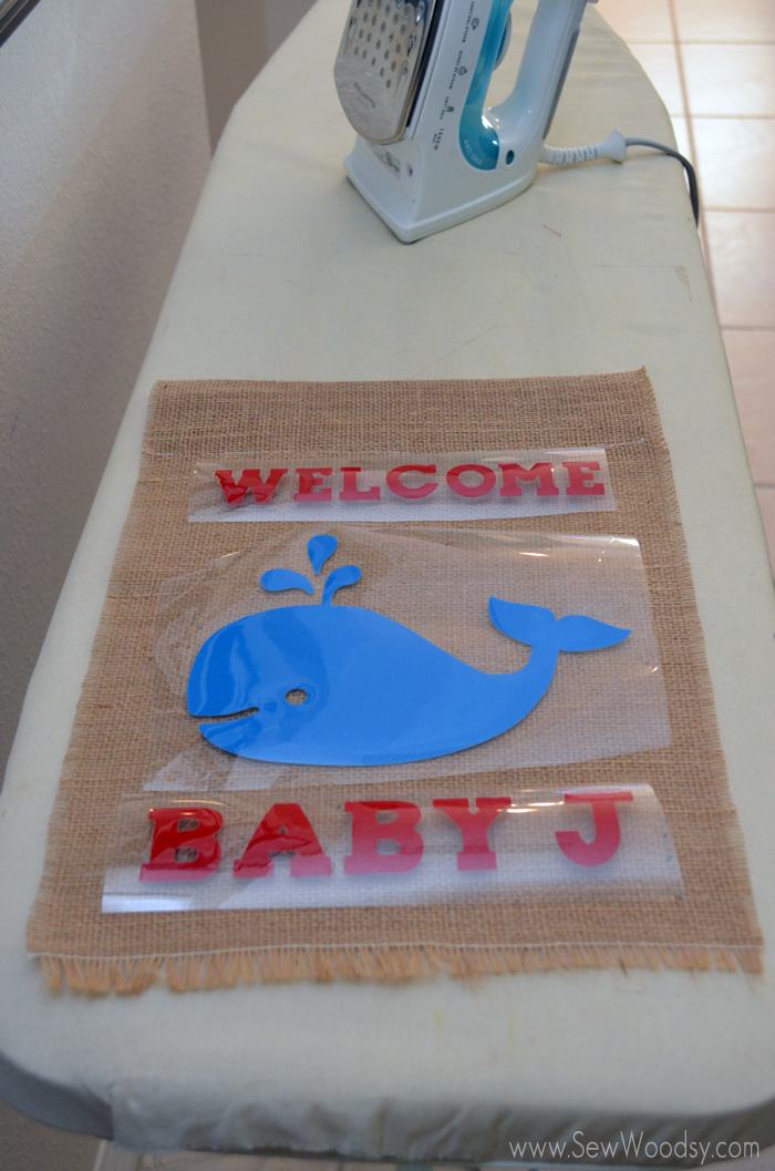 Baby Shower Whale Garden Flag