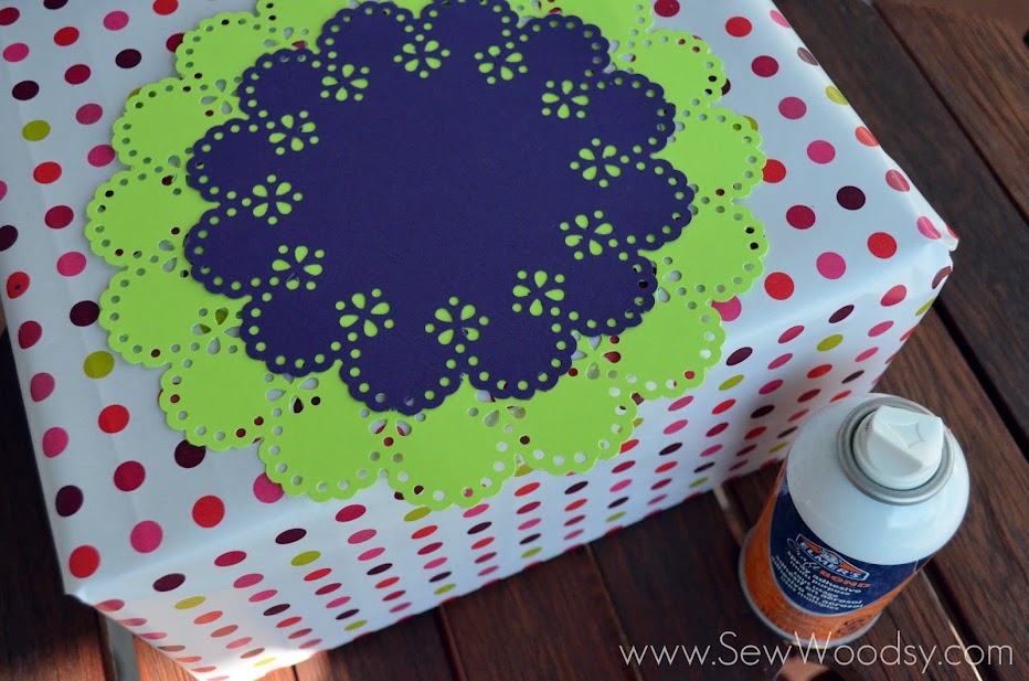 Birthday Paper Doily Tag from gruro.com #12MonthsOfMartha