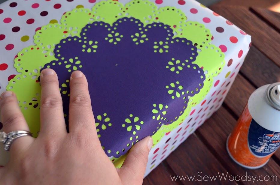 Birthday Paper Doily Tag from gruro.com #12MonthsOfMartha