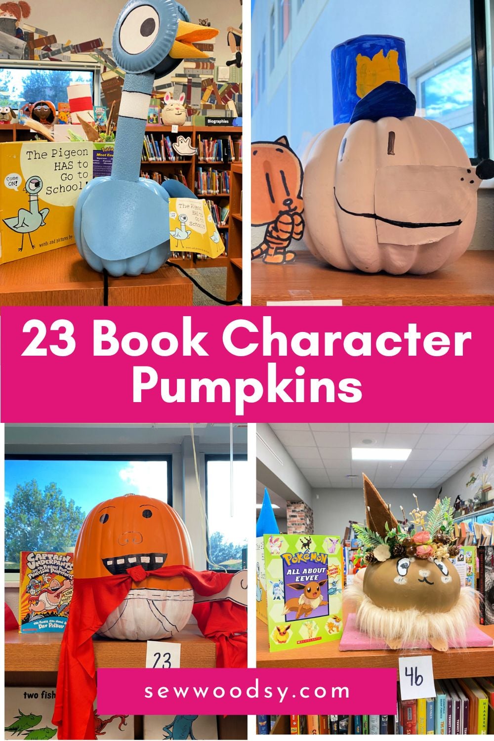 Book Character Pumpkins – 23 No Carve Ideas