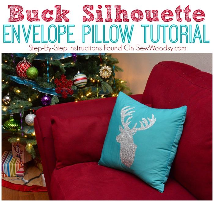 Buck Silhouette Envelope Pillow Tutorial from gruro.com