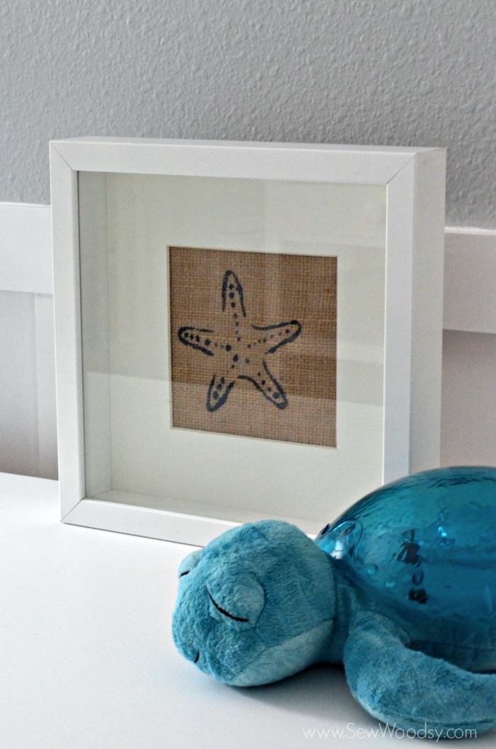 EASY 30 Minute Craft Project >> Burlap Starfish Art #12MonthsOfMartha #MarthaStewartCrafts #Craft #beach