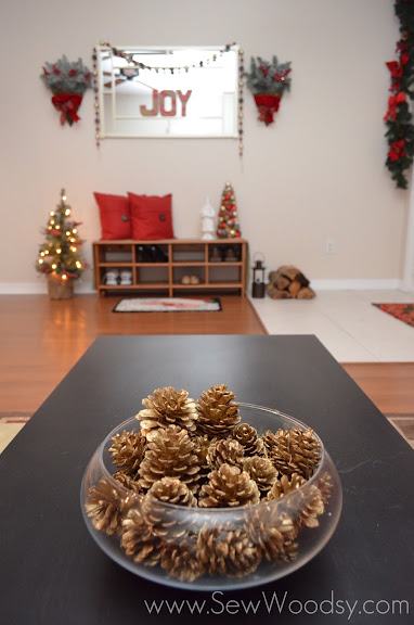 Martha Stewart Living Winterberry Golden Pinecone Ornaments