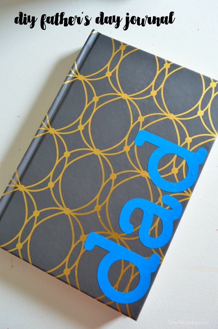 DIY Father's Day Journal - document father's day each year with a journal!