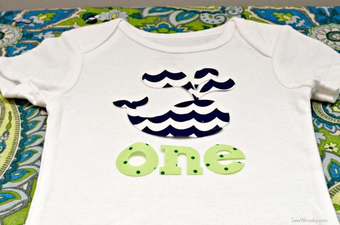 DIY first birthday onesie
