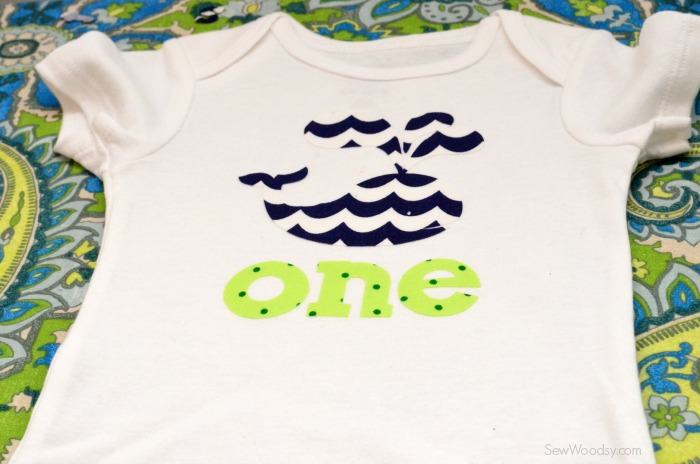 DIY first birthday onesie
