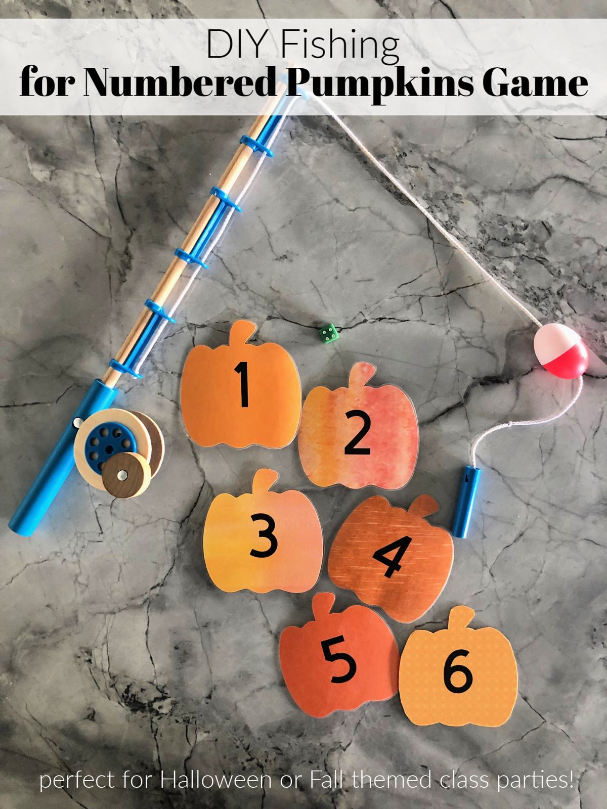 DIY Fishing for Numbered Pumpkins Game