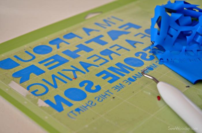 DIY I'm A Proud Father T-Shirt using Cricut Explore