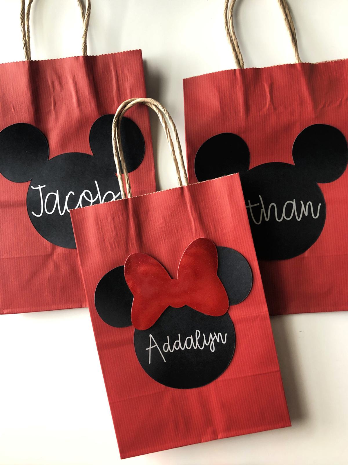 DIY Mickey & Minnie Mouse Favor Bags