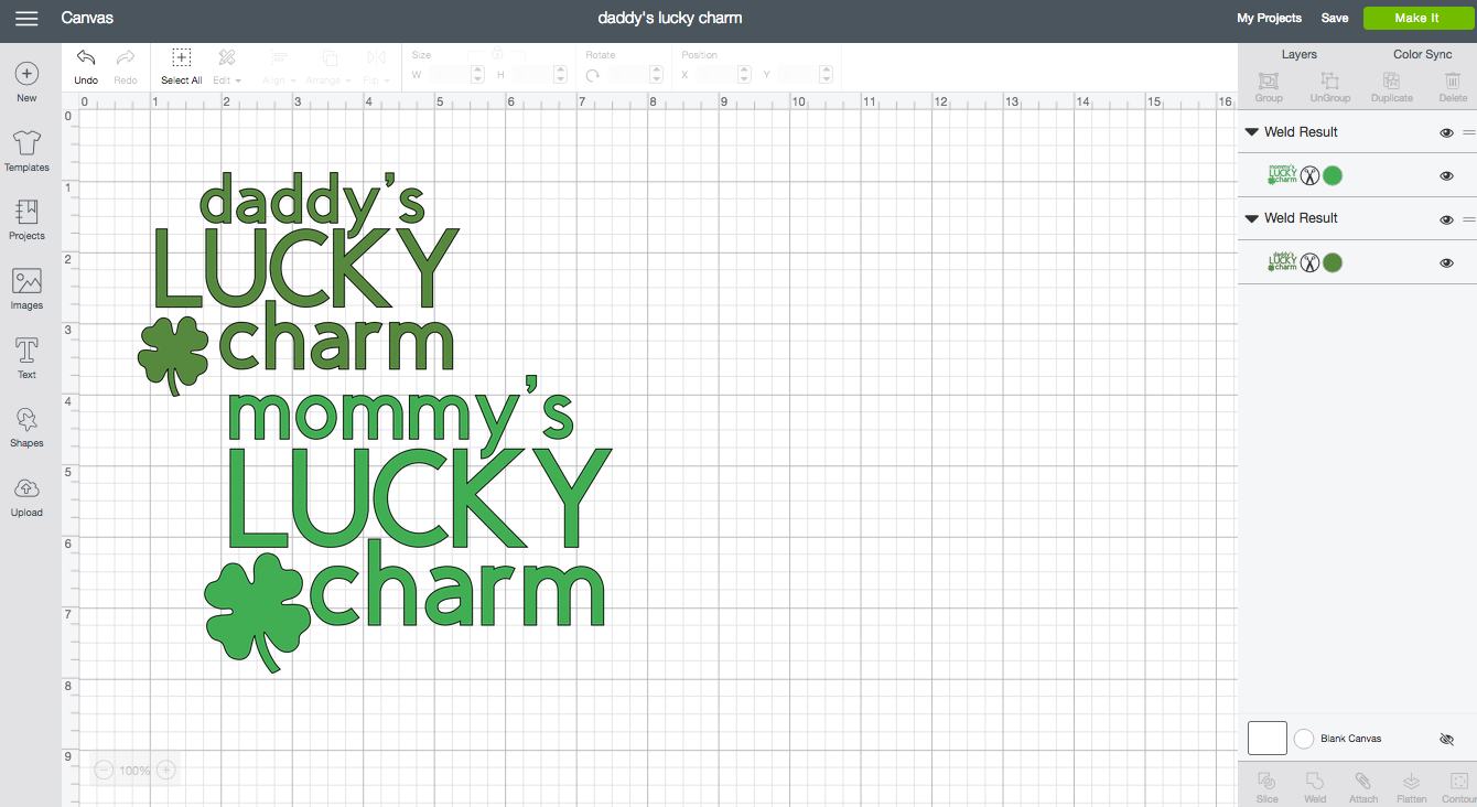 DIY Mommy's/Daddy's Lucky Charm T-Shirt