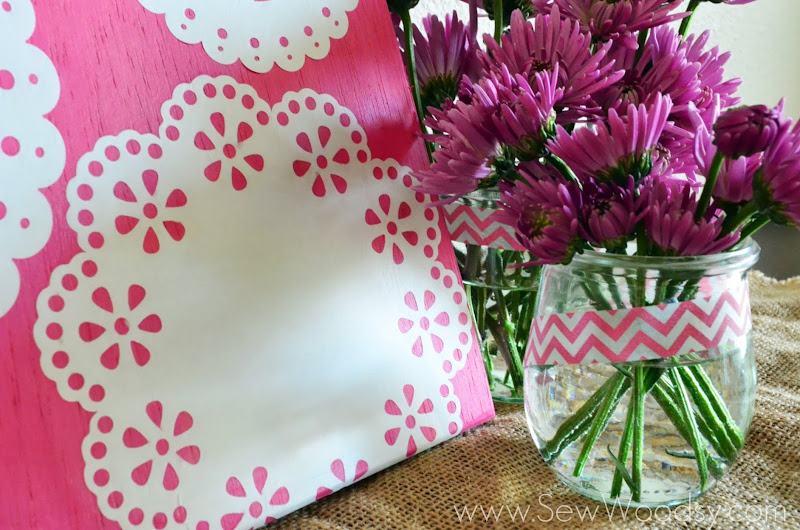 DIY Paper Doilies Wall Art from gruro.com #12MonthsOfMartha #MarthaStewartCrafts