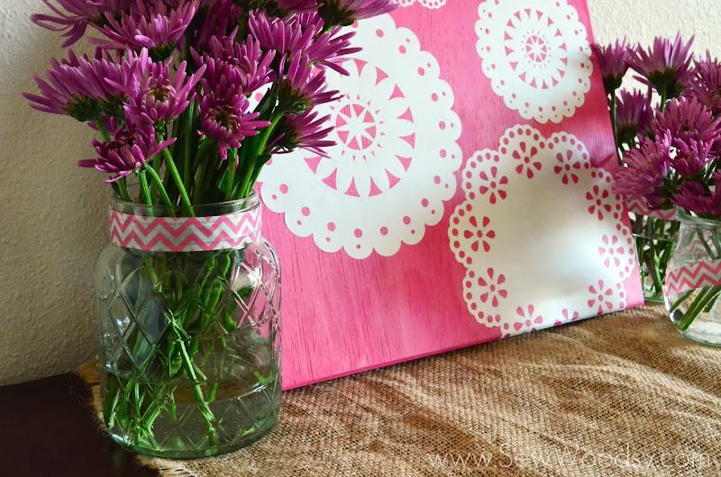DIY Paper Doilies Wall Art from gruro.com #12MonthsOfMartha #MarthaStewartCrafts