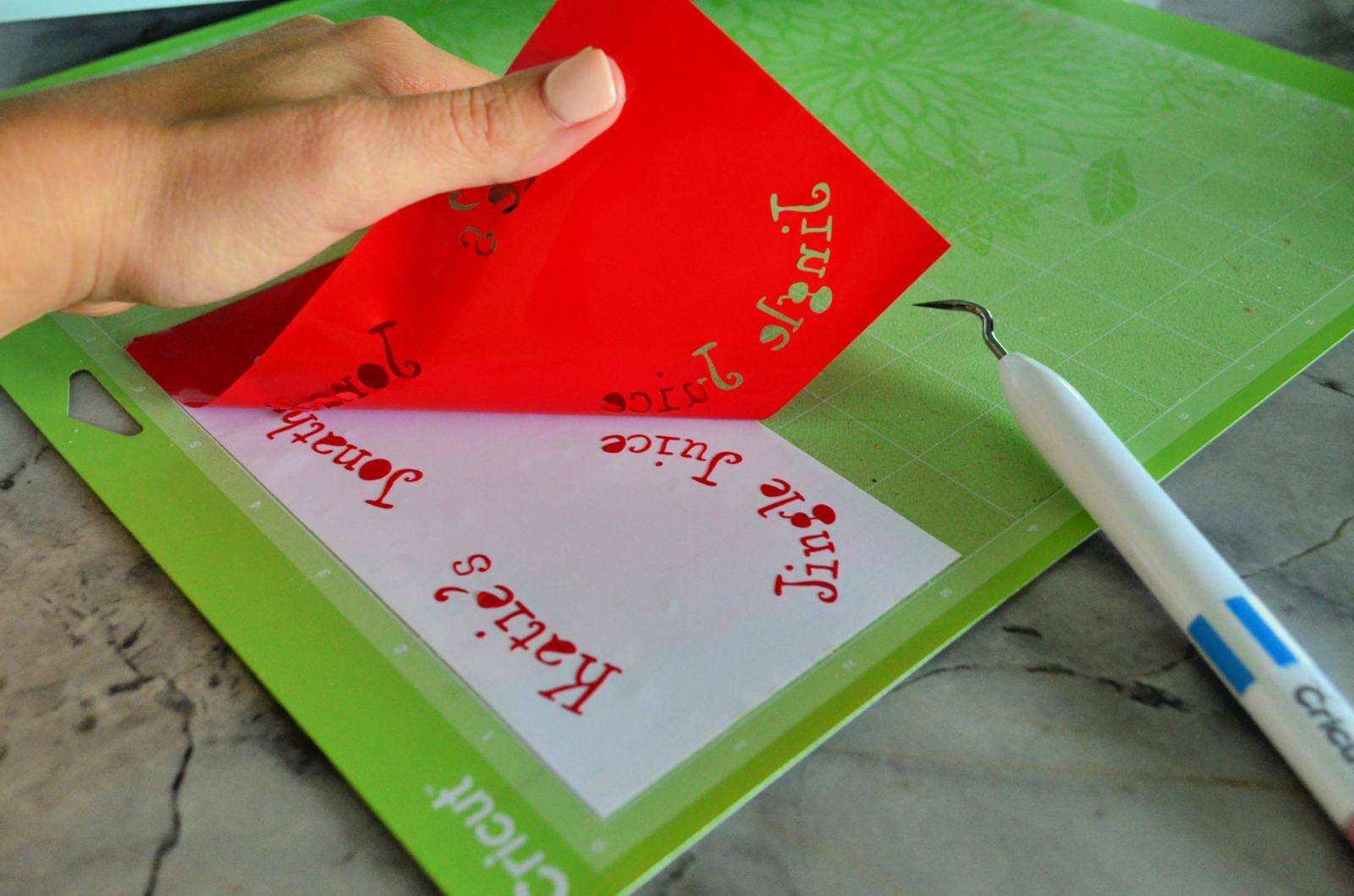 DIY Personalized Jingle Juice Wine Glasses Weeding Vinyl