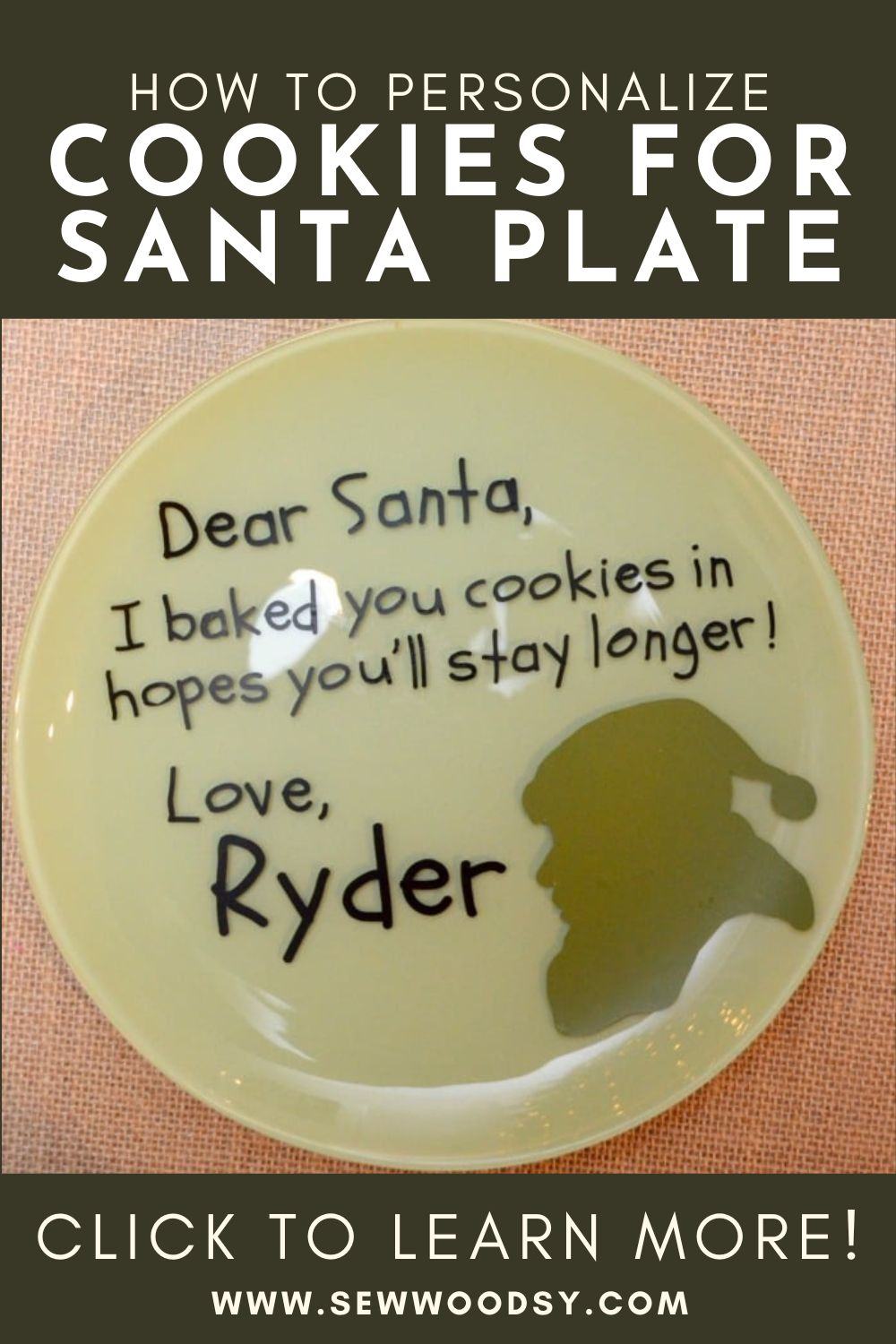 Cookies for Santa Plate