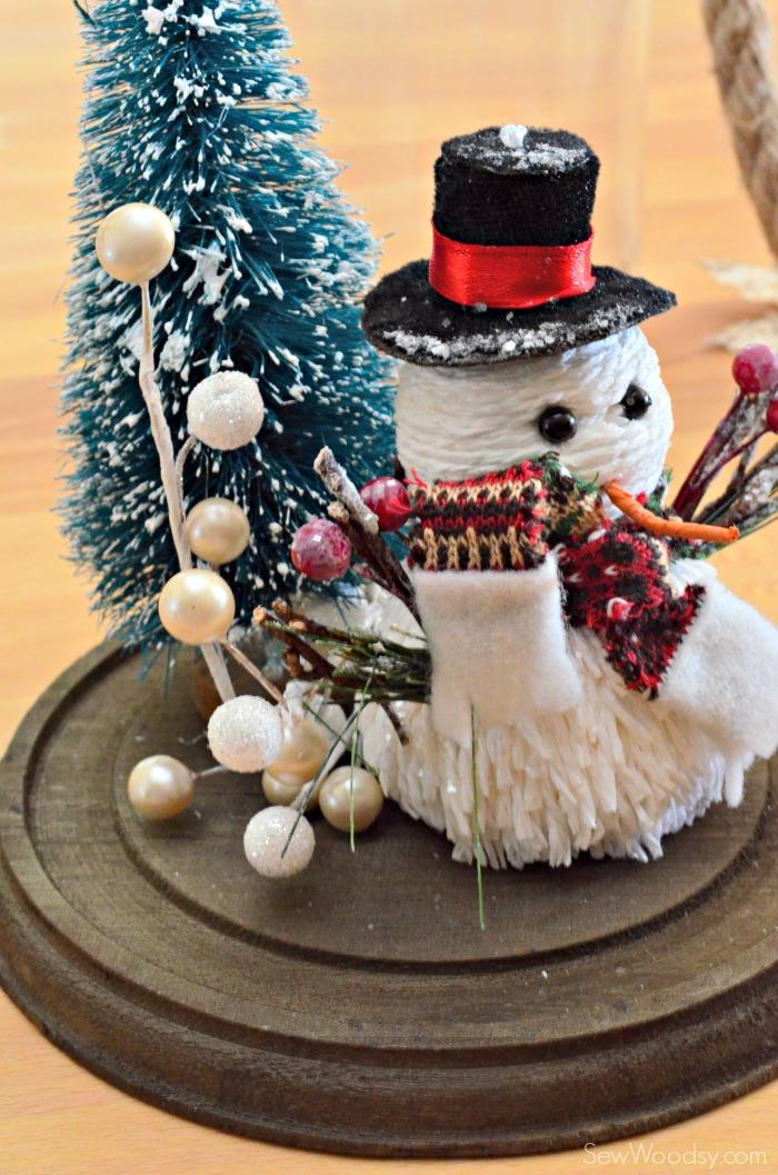 DIY Snowman Bell Jar 4