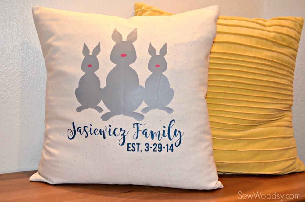 Bunny Family Pillow