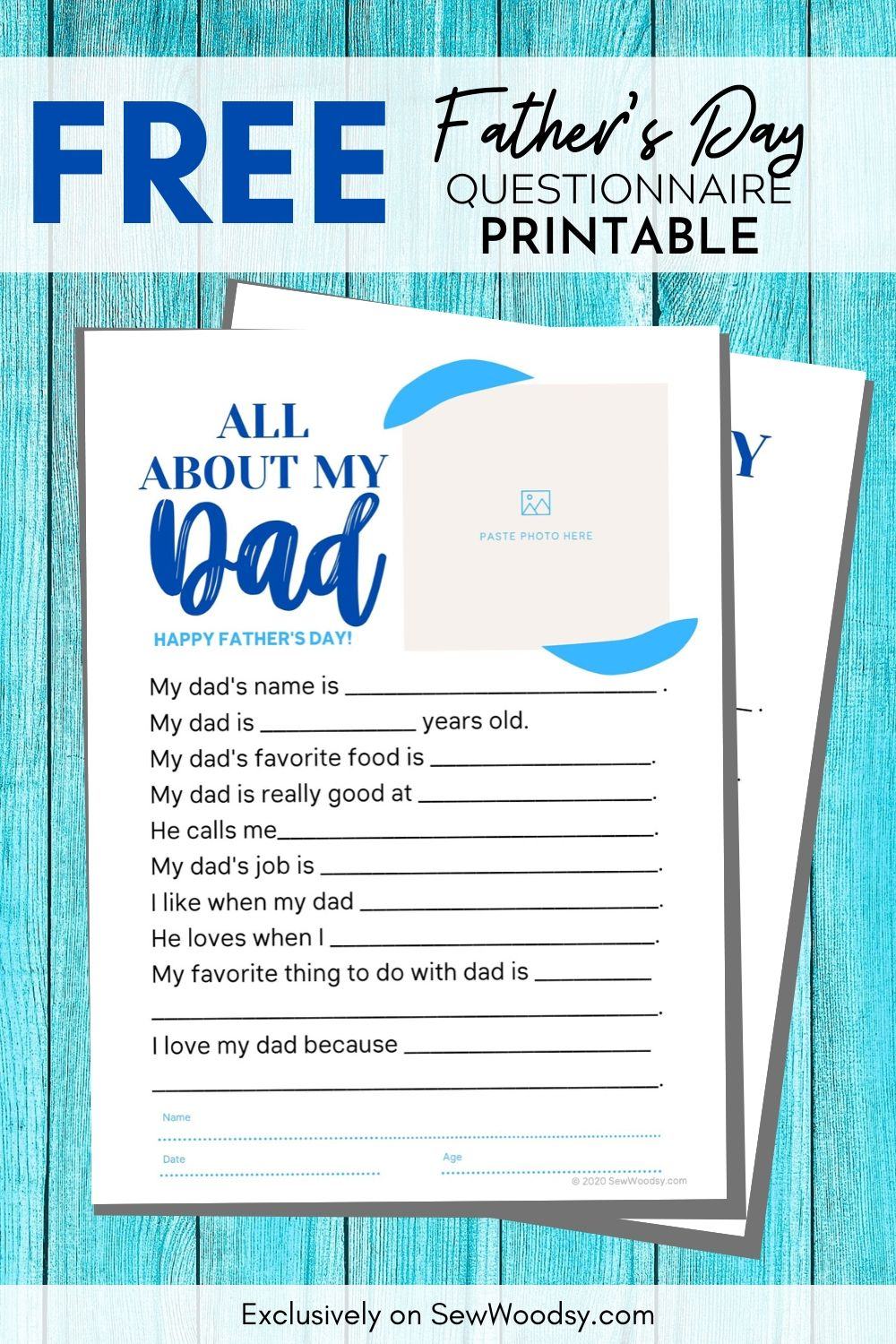 Father’s Day Printable