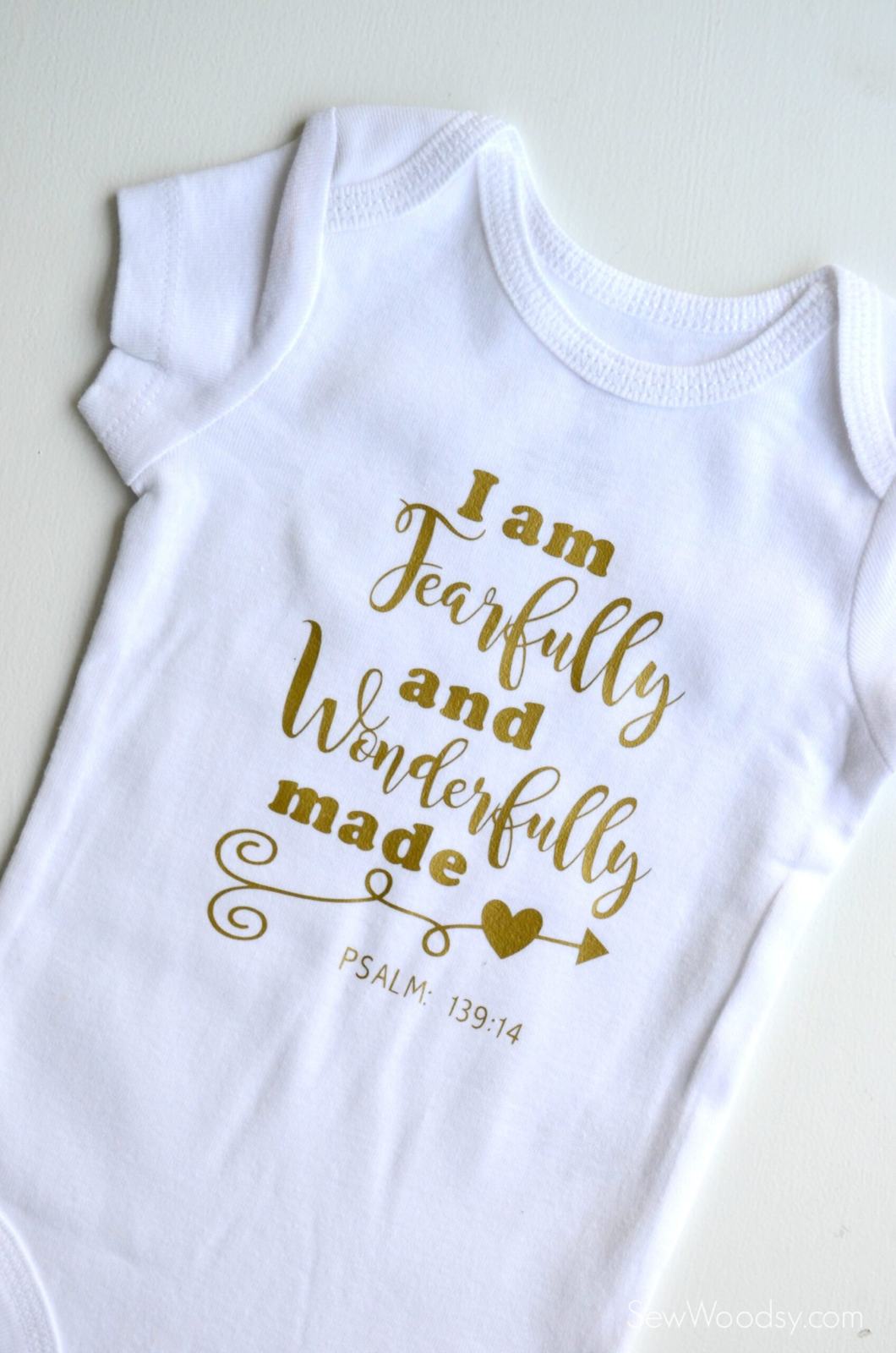 Fearfully and Wonderfully Made Onesie