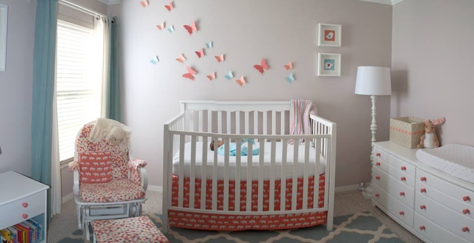 Coral & Aqua Nursery