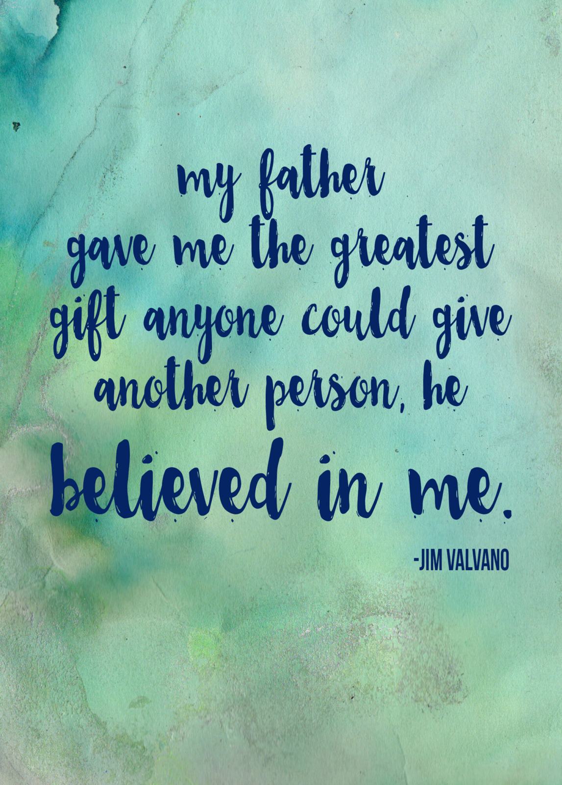 Free Downloadable Father’s Day Believe Printable