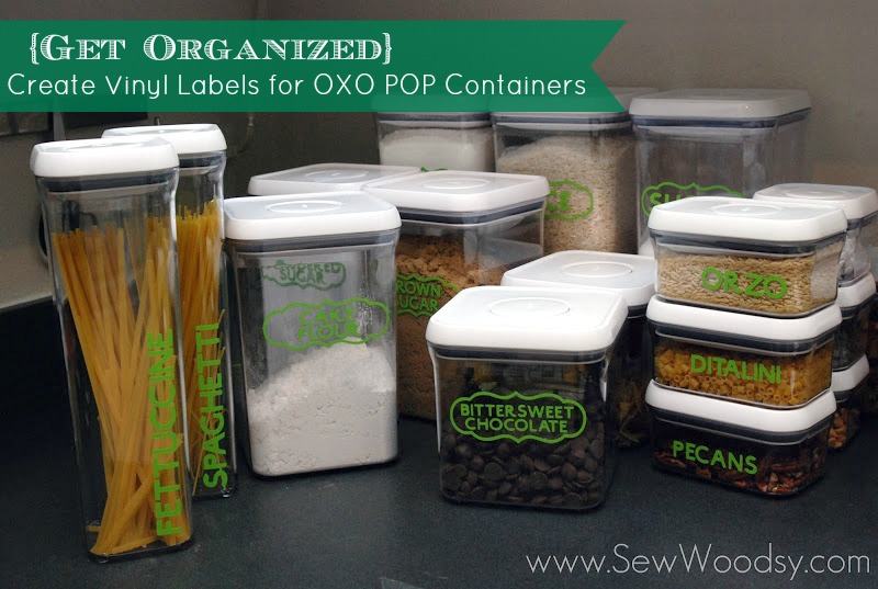 Create Vinyl Labels for OXO POP Containers from gruro.com