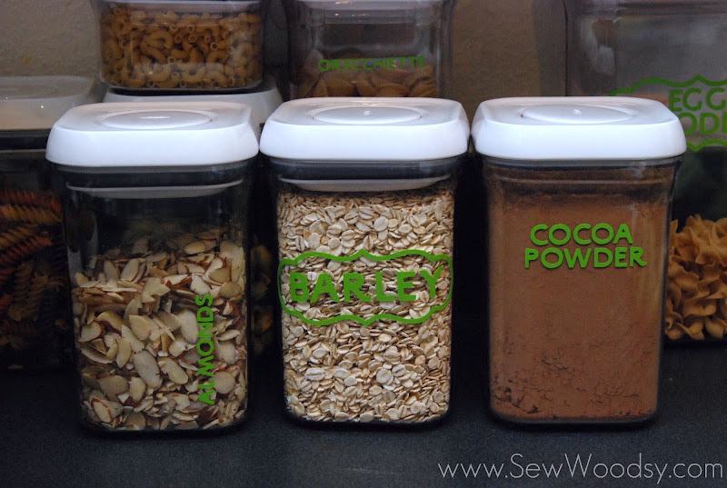 OXO POP Containers with Vinyl labels