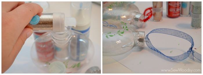 Glass Painted Monogram Ornament