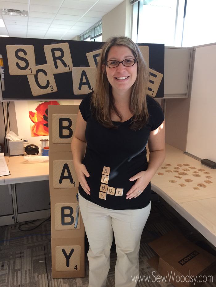 scrabble Halloween gender reveal from gruro.com