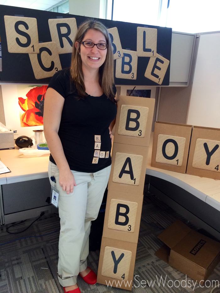 scrabble Halloween gender reveal from gruro.com