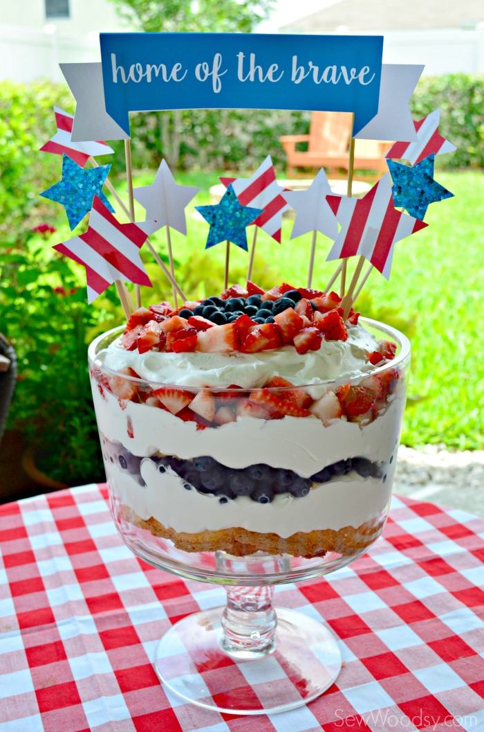 Home of the Brave Cake Topper