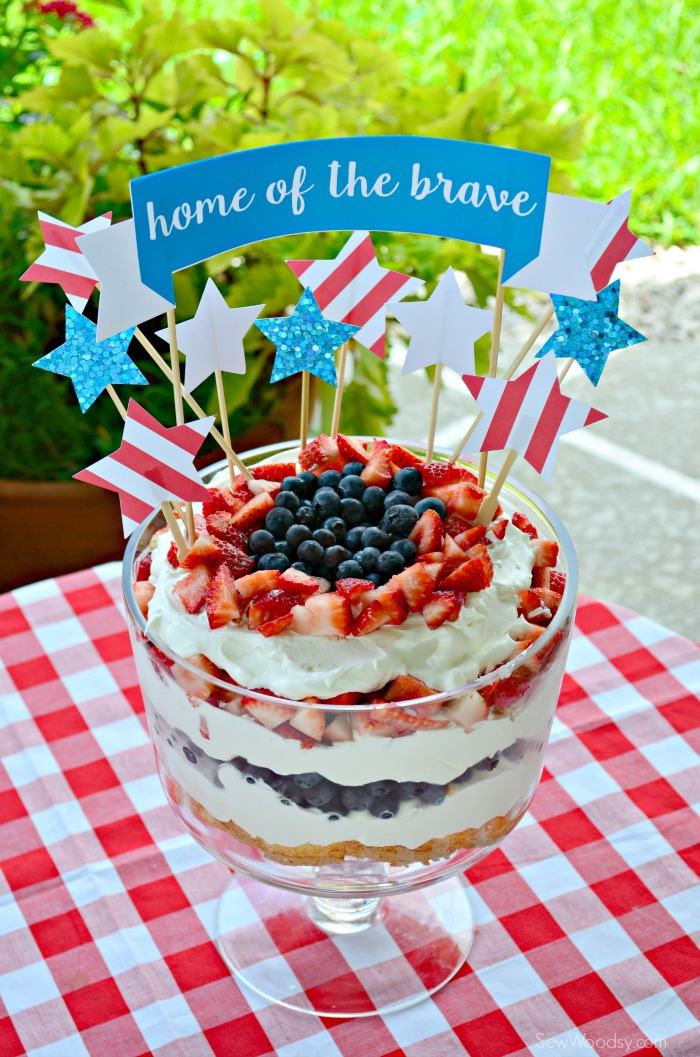 Home of the Brave Cake Topper