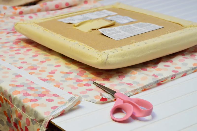 How to Reupholster a Rocking Ottoman with a Pillowcase from gruro.com #nursery #diy #reupholster