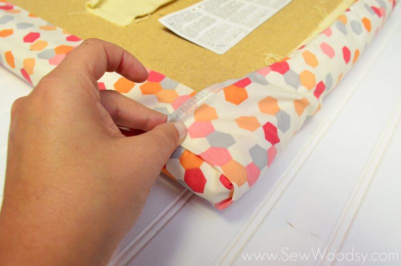 How to Reupholster a Rocking Ottoman with a Pillowcase from gruro.com #nursery #diy #reupholster
