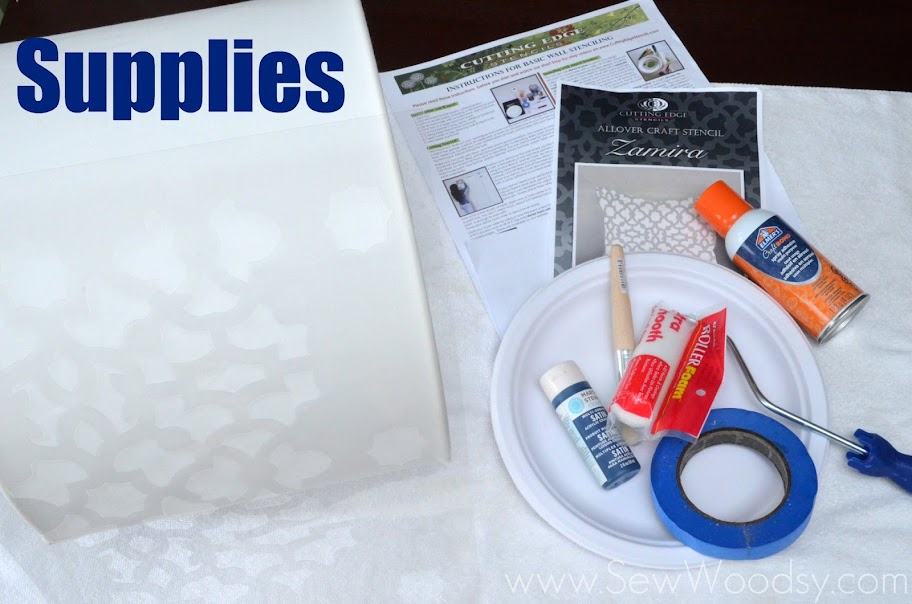 How to Stencil a Lampshade