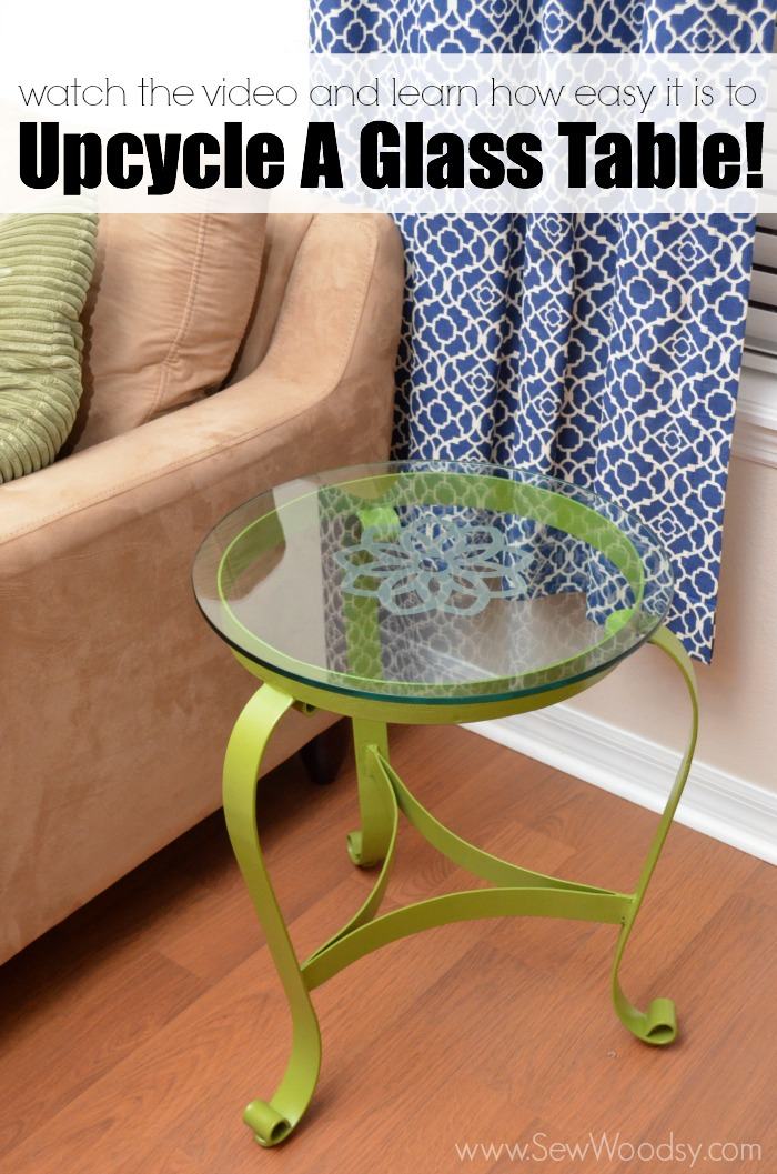 Watch the video and learn how easy it is to upcycle a glass table from gruro.com video made for @Homesdotcom