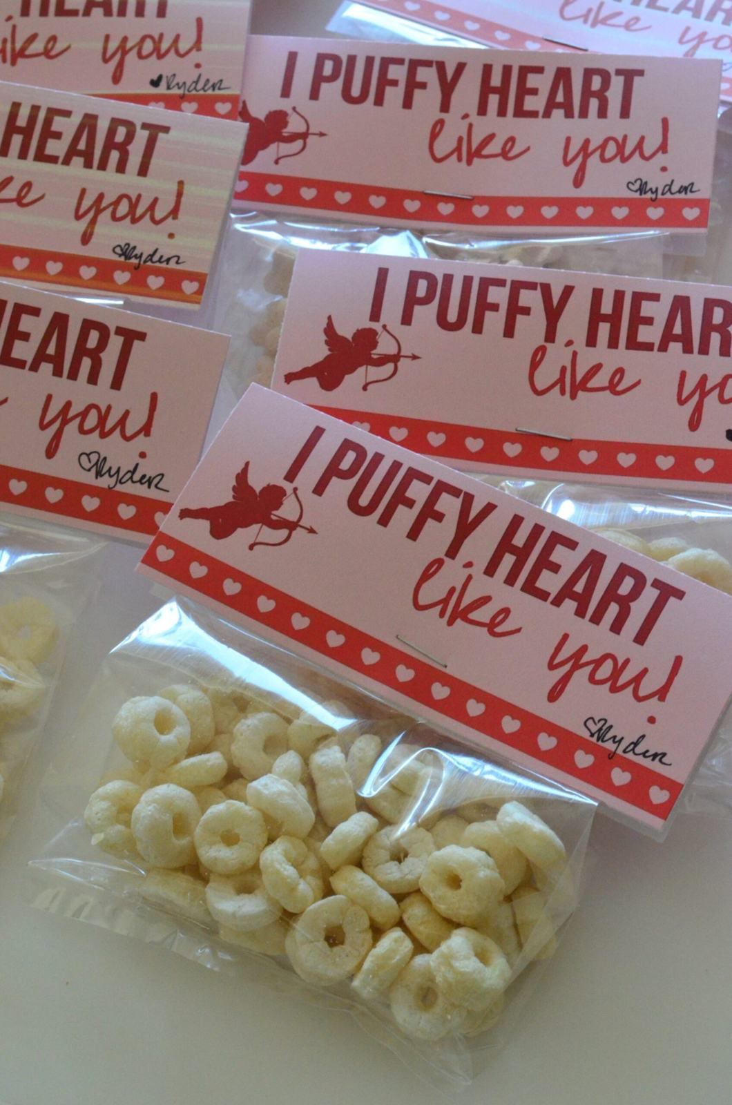 I “Puffy” Heart Like You – Free Printable Baby Valentine