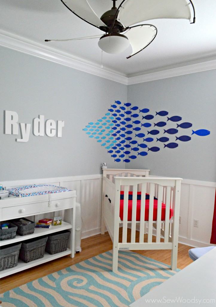 Paper Fish Nursery Decor