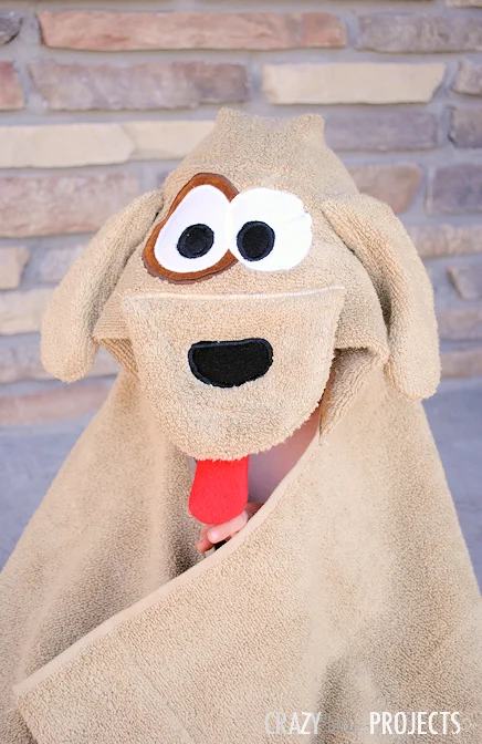 Puppy Dog Hooded Towel by Crazy Little Projects