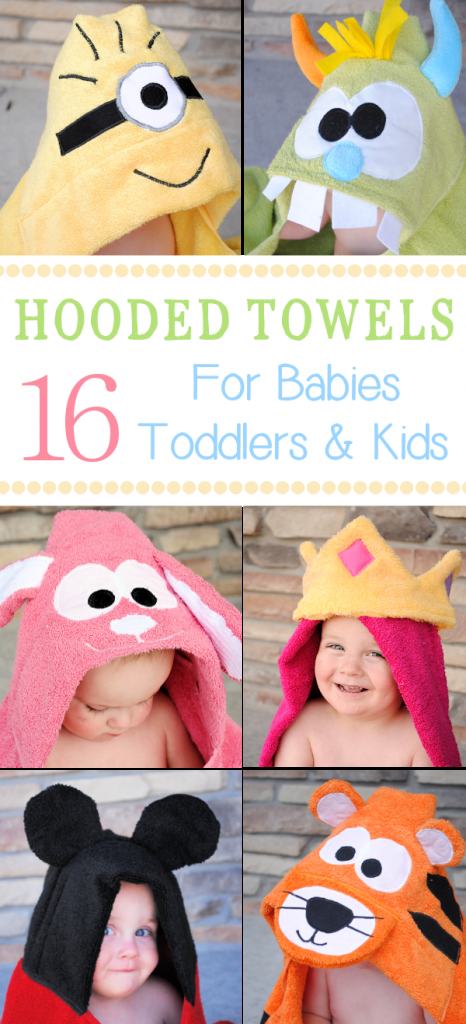 Hooded Towels to Make for Babies, Toddlers and Kids