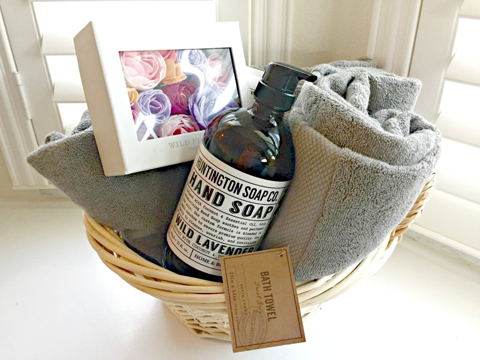 DIY Bathroom Gift Baskets