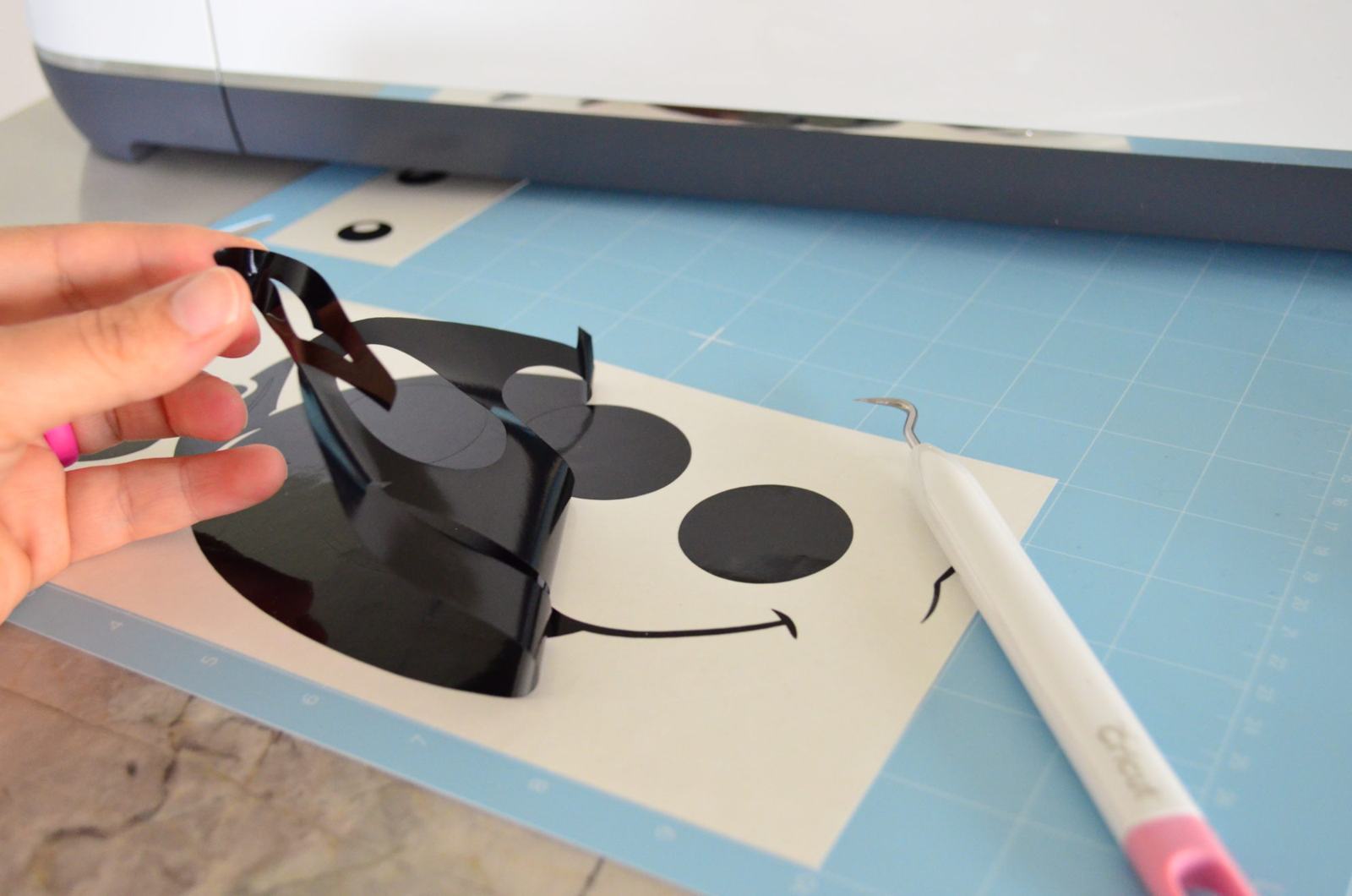 Peeling the negative off vinyl