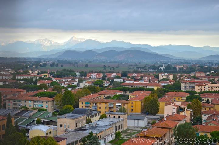 Overlooking the town of Pisa, Italy