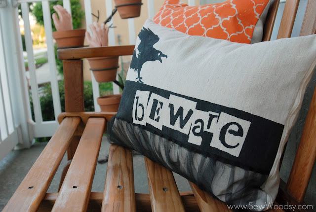 Double-Sided Fall/Halloween Painted Pillow Covers