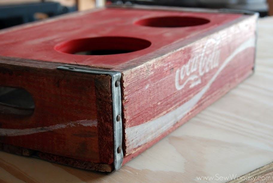 Vintage Coca Cola Crate Turned Dog Bowl Holder