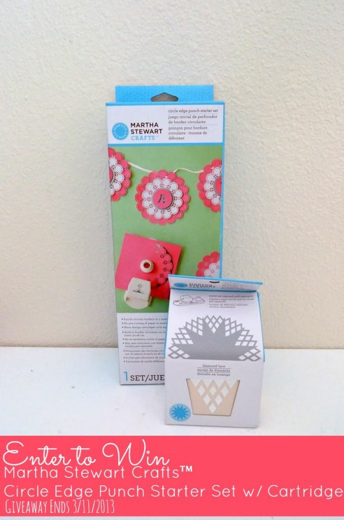 Enter to win Martha Stewart Crafts Circle Edge Punch Starter Kit from gruro.com #12MonthsOfMartha