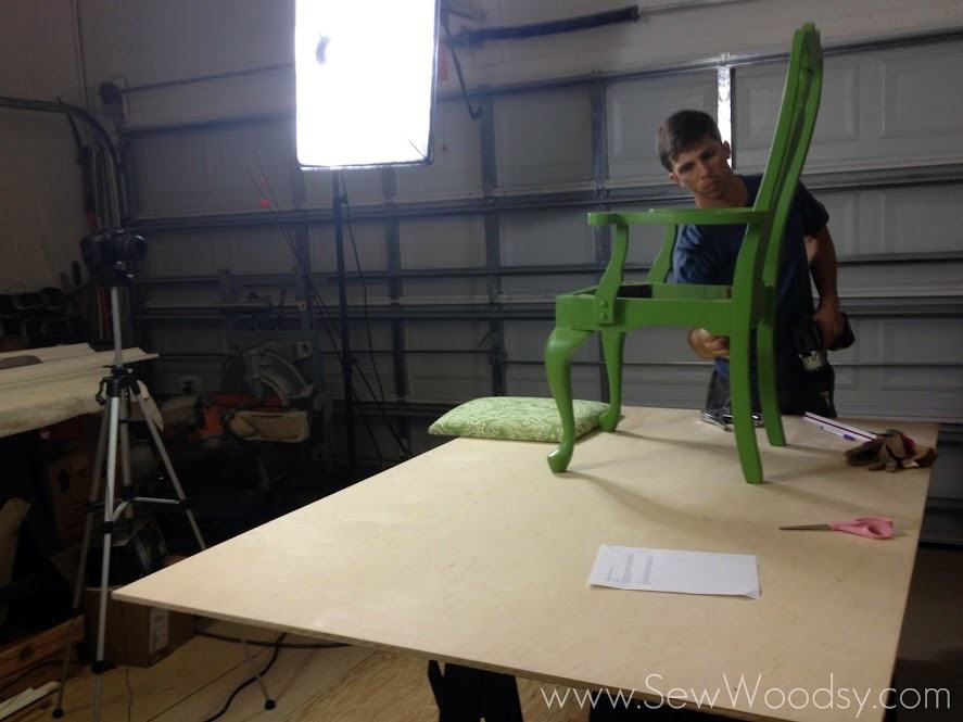 Behind the scenes...Video Tutorial Recovering a Chair Cushion