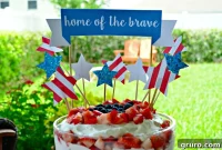Star-Spangled Courage Cake Topper