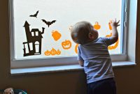 Homemade Spooky Window Decals
