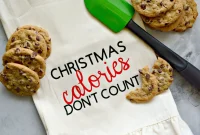 Calories Take A Holiday Dish Towel